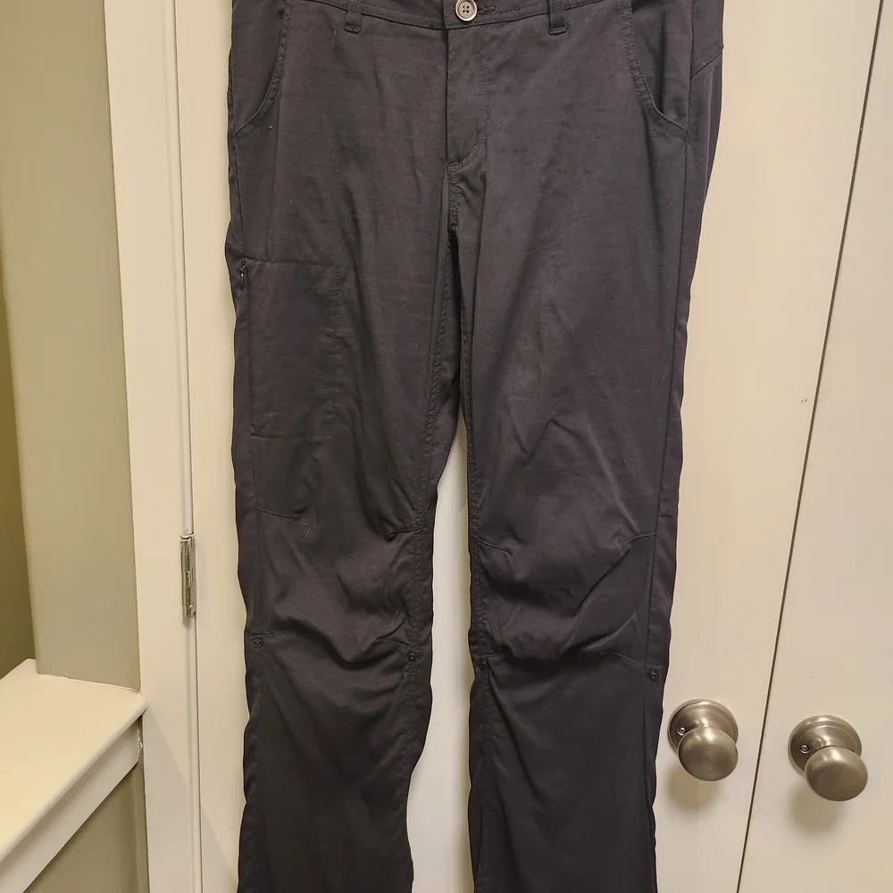 Prana Halle Women's Straight-Leg Hiking/Activewear Pants in Charcoal Black - Picture 1 of 6